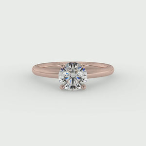 Opal Signature Solitaire Engagement Ring in $14K Rose Gold 18K Rose Gold$ 