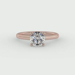 Nova Cathedral Solitaire Engagement Ring in $14K Rose Gold$ 