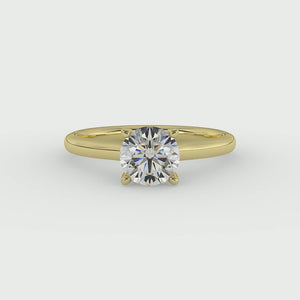 Nova Cathedral Solitaire Engagement Ring in $14K Yellow Gold 18K Yellow Gold$