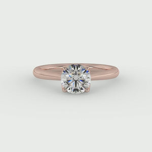 Eira Timeless Solitaire Engagement Ring in $14K Rose Gold 18K Rose Gold$ 