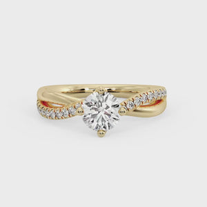 Vale Understated Solitaire Engagement Ring in $14K Yellow Gold 18K Yellow Gold$ 
