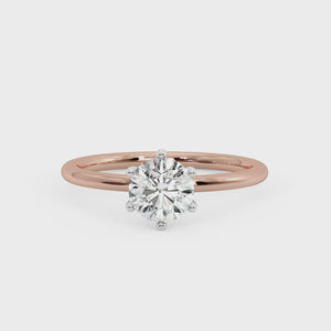 Orion 6-Prong Signature Solitaire Engagement Ring in $14K Rose Gold 18K Rose Gold$ 