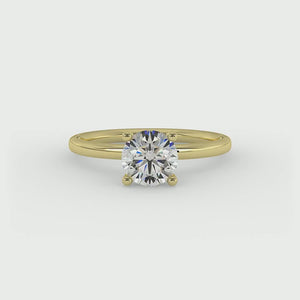 Skye Refined Solitaire Engagement Ring in $14K Yellow Gold 18K Yellow Gold$
