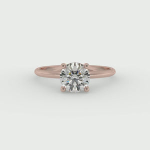Nia Simple Solitaire Engagement Ring in $14K Rose Gold 18K Rose Gold$ 