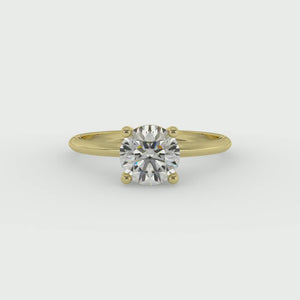 Nia Simple Solitaire Engagement Ring in $14K Yellow Gold 18K Yellow Gold$ 