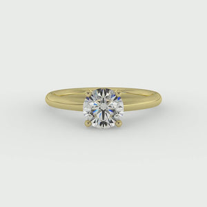 Opal Signature Solitaire Engagement Ring in $14K Yellow Gold 18K Yellow Gold$ 