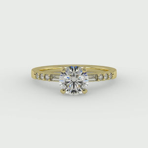 Sage Modern Solitaire Engagement Ring in $14K Yellow Gold 18K Yellow Gold$ 