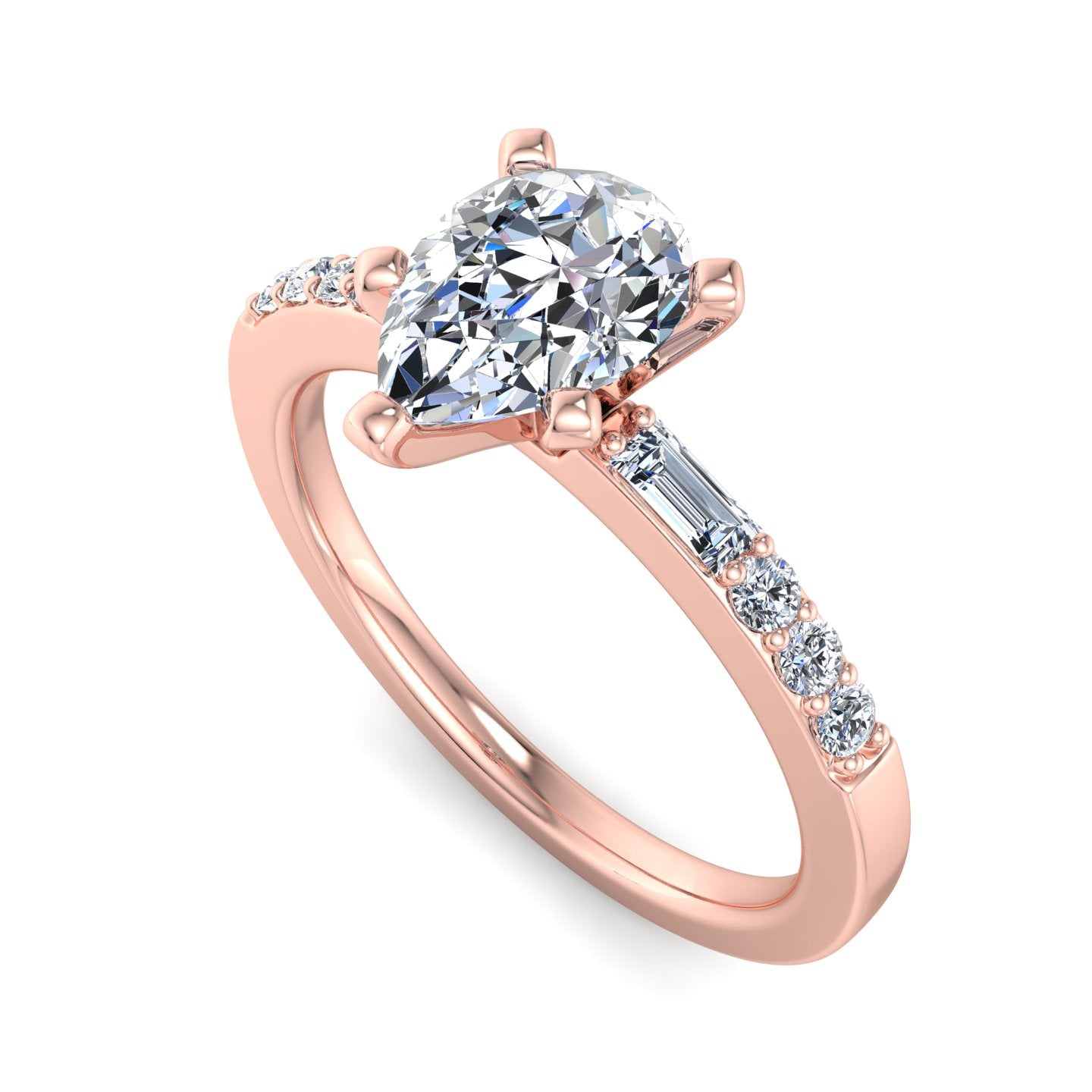 Sage Modern Solitaire Engagement Ring