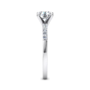Sage Modern Solitaire Engagement Ring in $14K White Gold 18K White Gold Platinum$