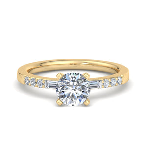 Sage Modern Solitaire Engagement Ring in $14K Yellow Gold 18K Yellow Gold$ 