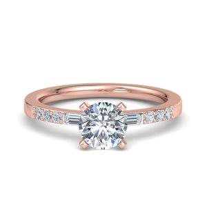 Sage Modern Solitaire Engagement Ring in $14K Rose Gold 18K Rose Gold$ 