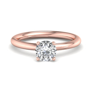 Skye Refined Solitaire Engagement Ring in $14K Rose Gold 18K Rose Gold$ 