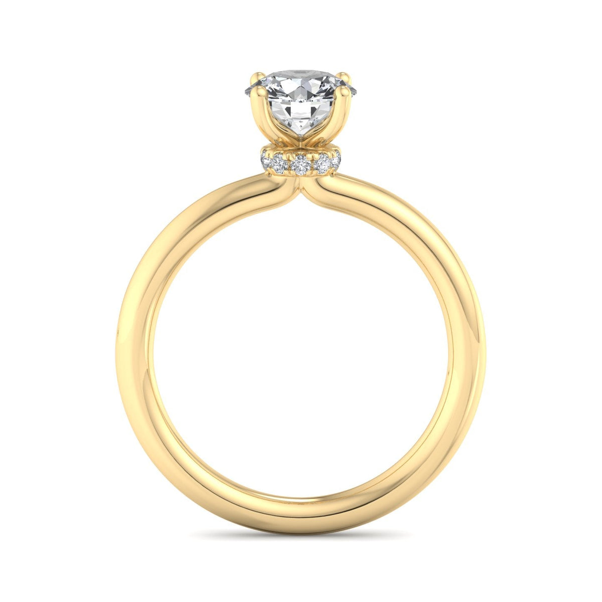 Skye Refined Solitaire Engagement Ring in $14K Yellow Gold 18K Yellow Gold$