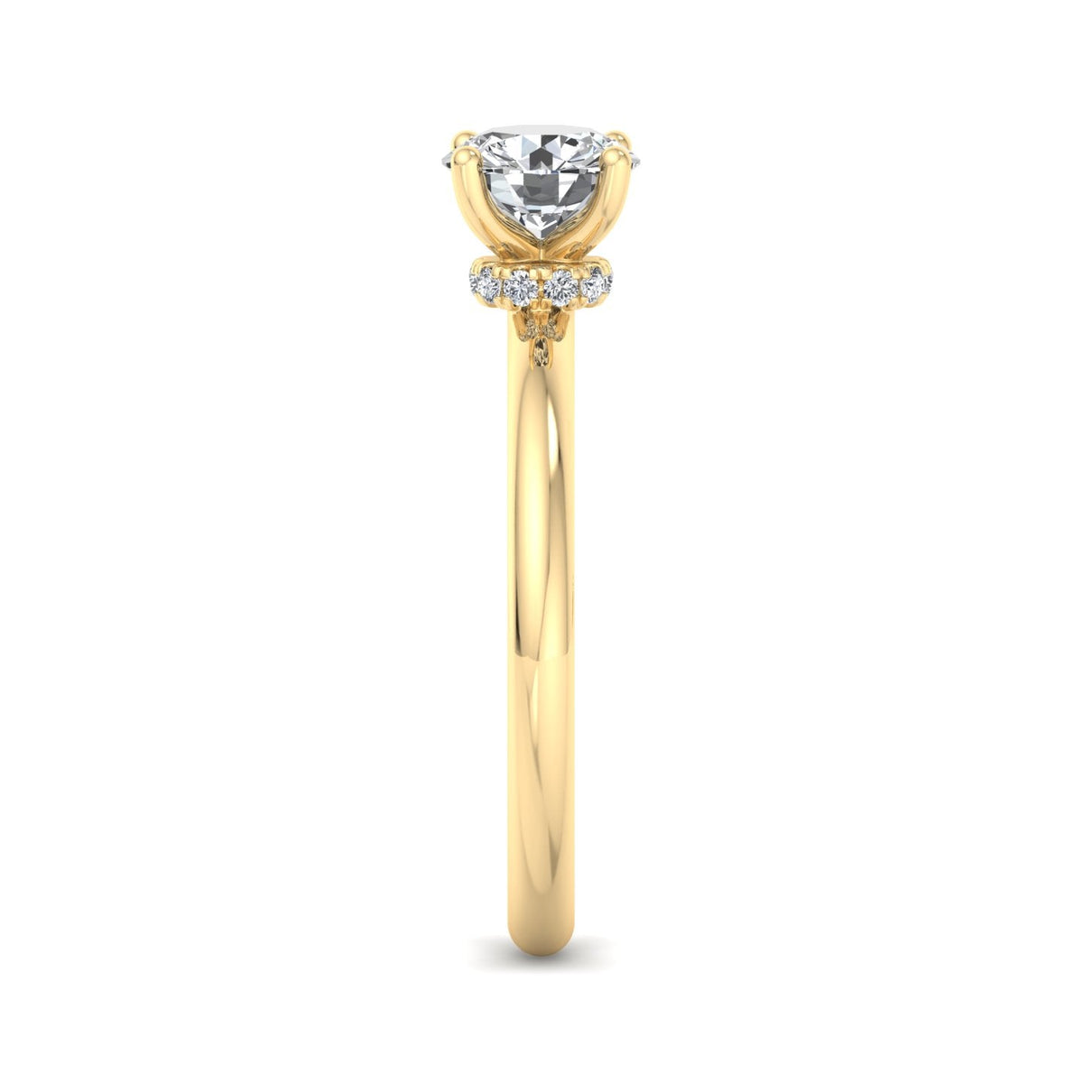 Skye Refined Solitaire Engagement Ring in $14K Yellow Gold 18K Yellow Gold$