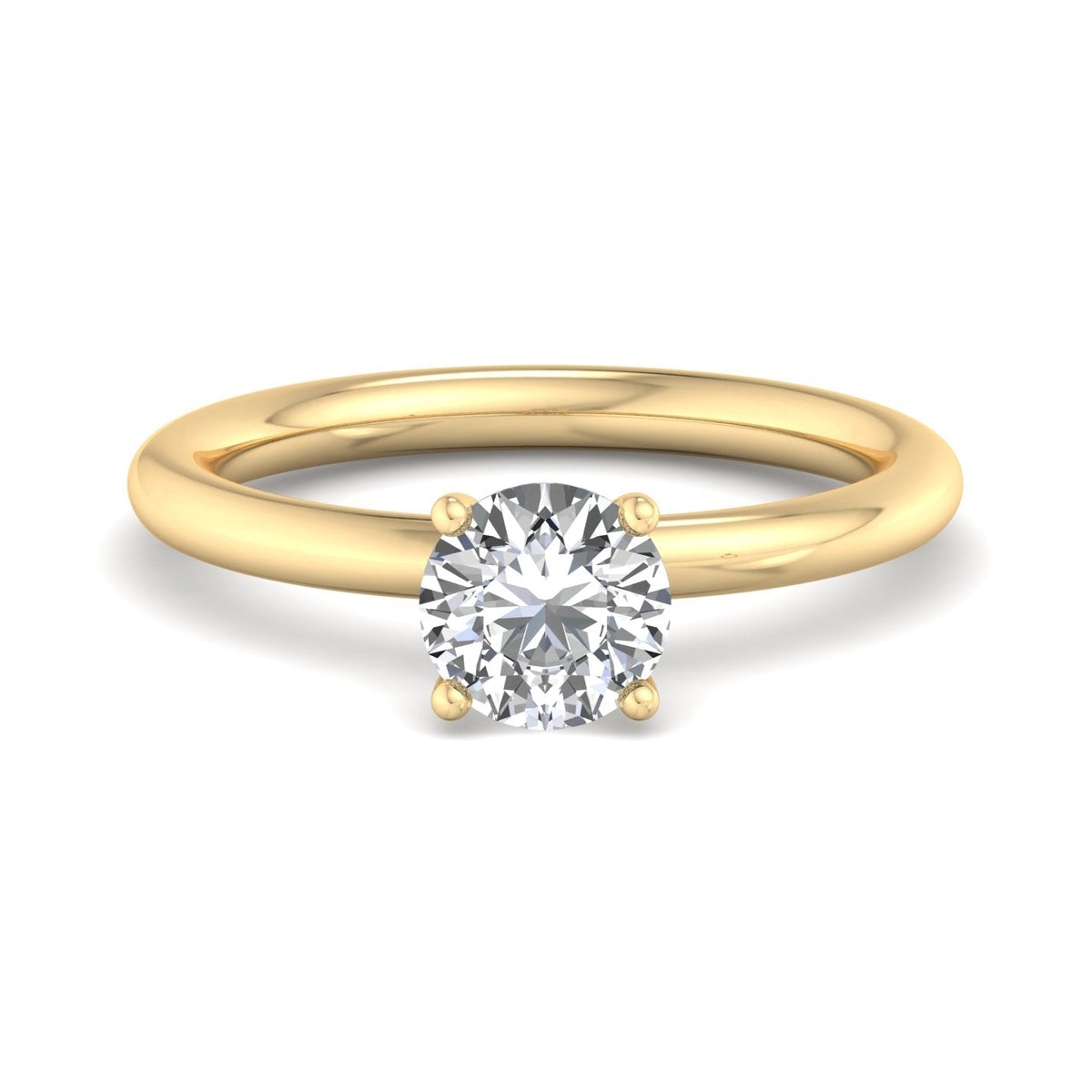 Skye Refined Solitaire Engagement Ring in $14K Yellow Gold 18K Yellow Gold$