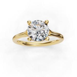Solstice Split Shank 4-Prong Solitaire Engagement Ring in $14K Yellow Gold 18K Yellow Gold$ 