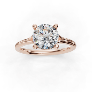 Solstice Split Shank 4-Prong Solitaire Engagement Ring in $14K Rose Gold 18K Rose Gold$