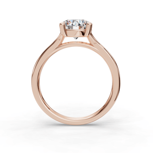 Solstice Split Shank 4-Prong Solitaire Engagement Ring in $14K Rose Gold 18K Rose Gold$