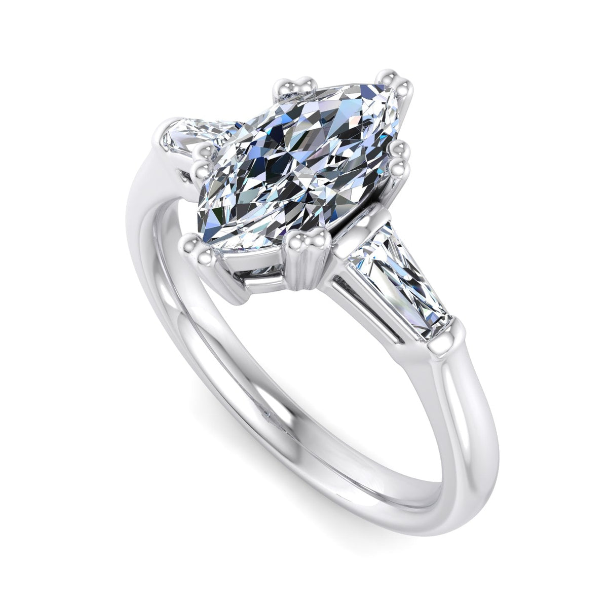 Trio Classic 3-Stone Engagement Ring