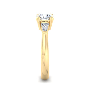 Trio Classic 3-Stone Engagement Ring in  $14K Yellow Gold 18K Yellow Gold$
