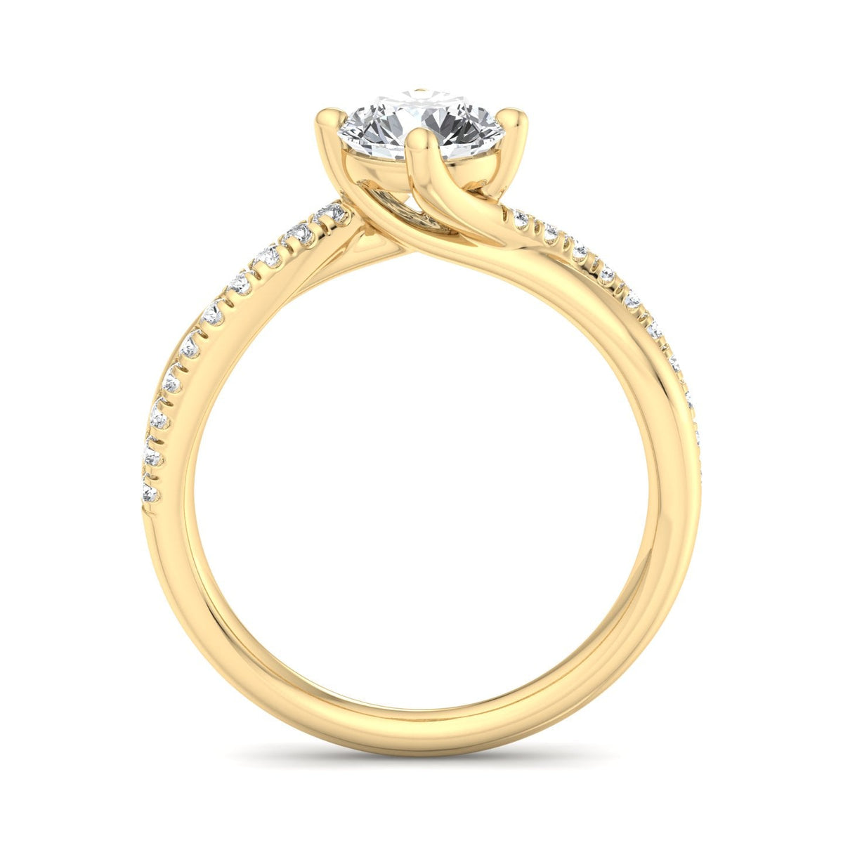 Vale Understated Solitaire Engagement Ring in $14K Yellow Gold 18K Yellow Gold$