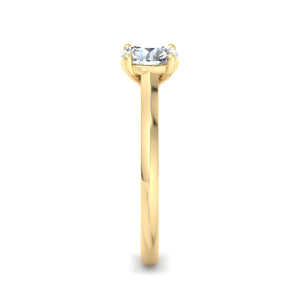 Vela 4 Prong East-West Solitaire Engagement Ring in $14K Yellow Gold 18K Yellow Gold$ 