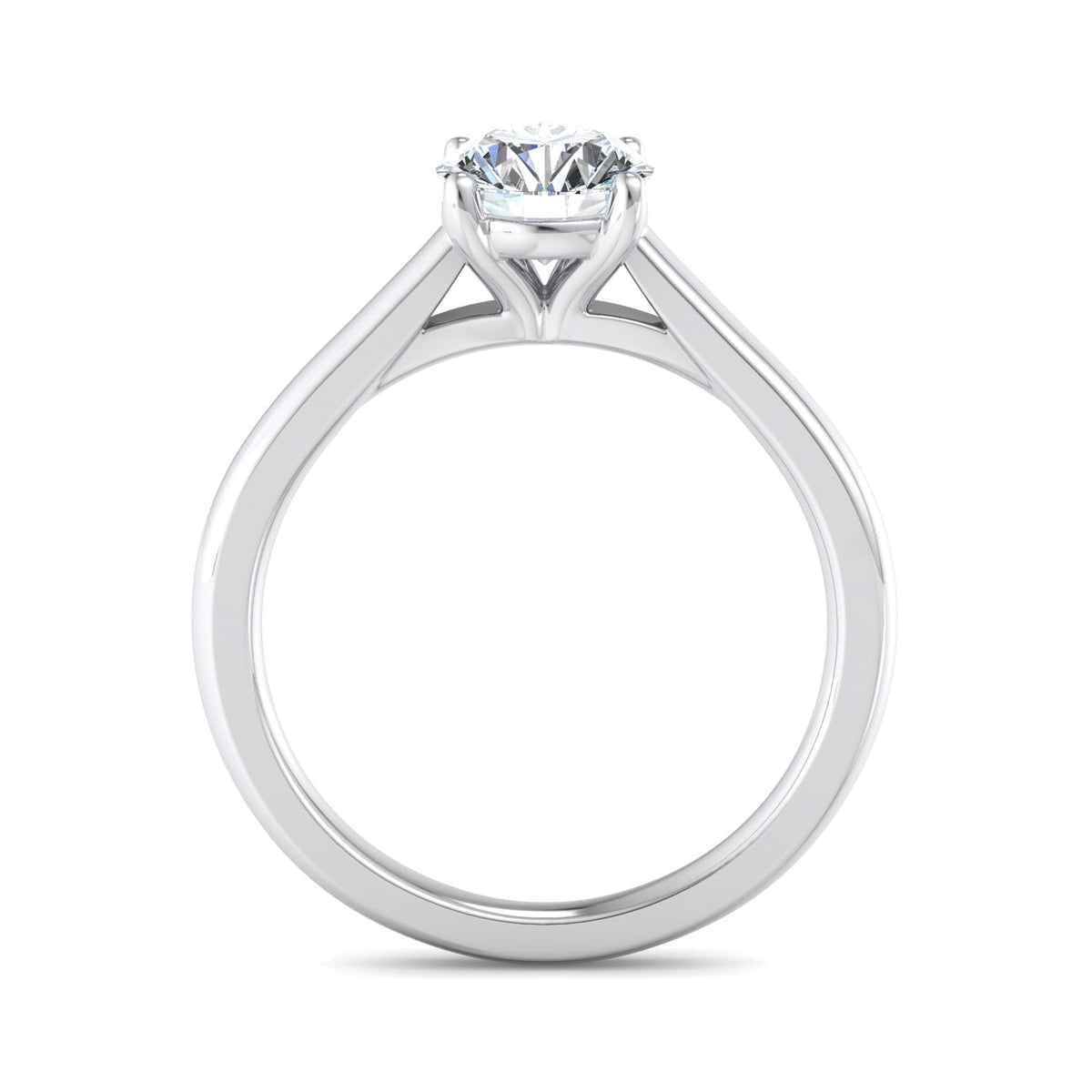 Zara Lightcatcher Solitaire Engagement Ring in $14K White Gold 18K White Gold Platinum$