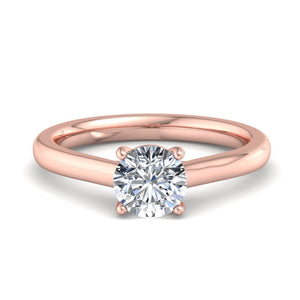 Zara Lightcatcher Solitaire Engagement Ring in $14K Rose Gold$ 