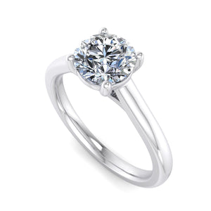 Zara Lightcatcher Solitaire Engagement Ring in $14K White Gold 18K White Gold Platinum$