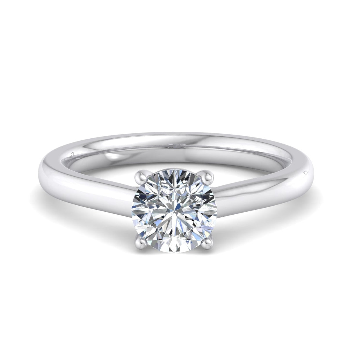 Zara Lightcatcher Solitaire Engagement Ring in $14K White Gold 18K White Gold Platinum$