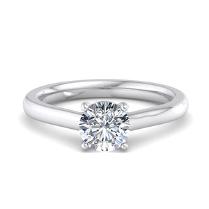 Zara Lightcatcher Solitaire Engagement Ring in $14K White Gold 18K White Gold Platinum$ 