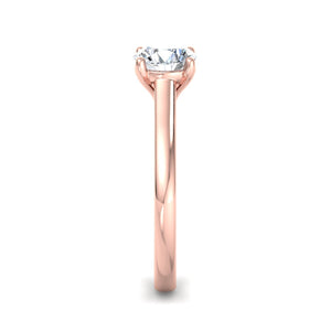 Zara Lightcatcher Solitaire Engagement Ring in $14K Rose Gold$ 