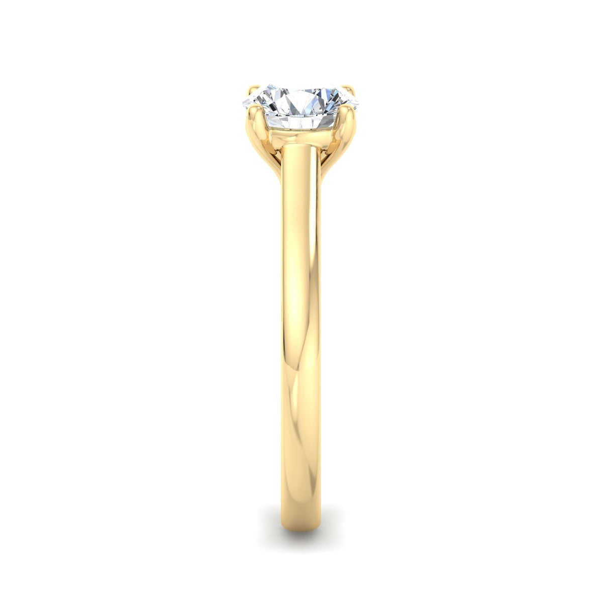 Zara Lightcatcher Solitaire Engagement Ring in $14K Yellow Gold 18K Yellow Gold$
