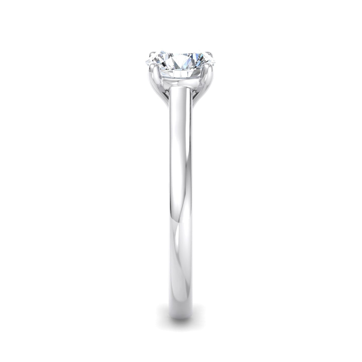 Zara Lightcatcher Solitaire Engagement Ring in $14K White Gold 18K White Gold Platinum$